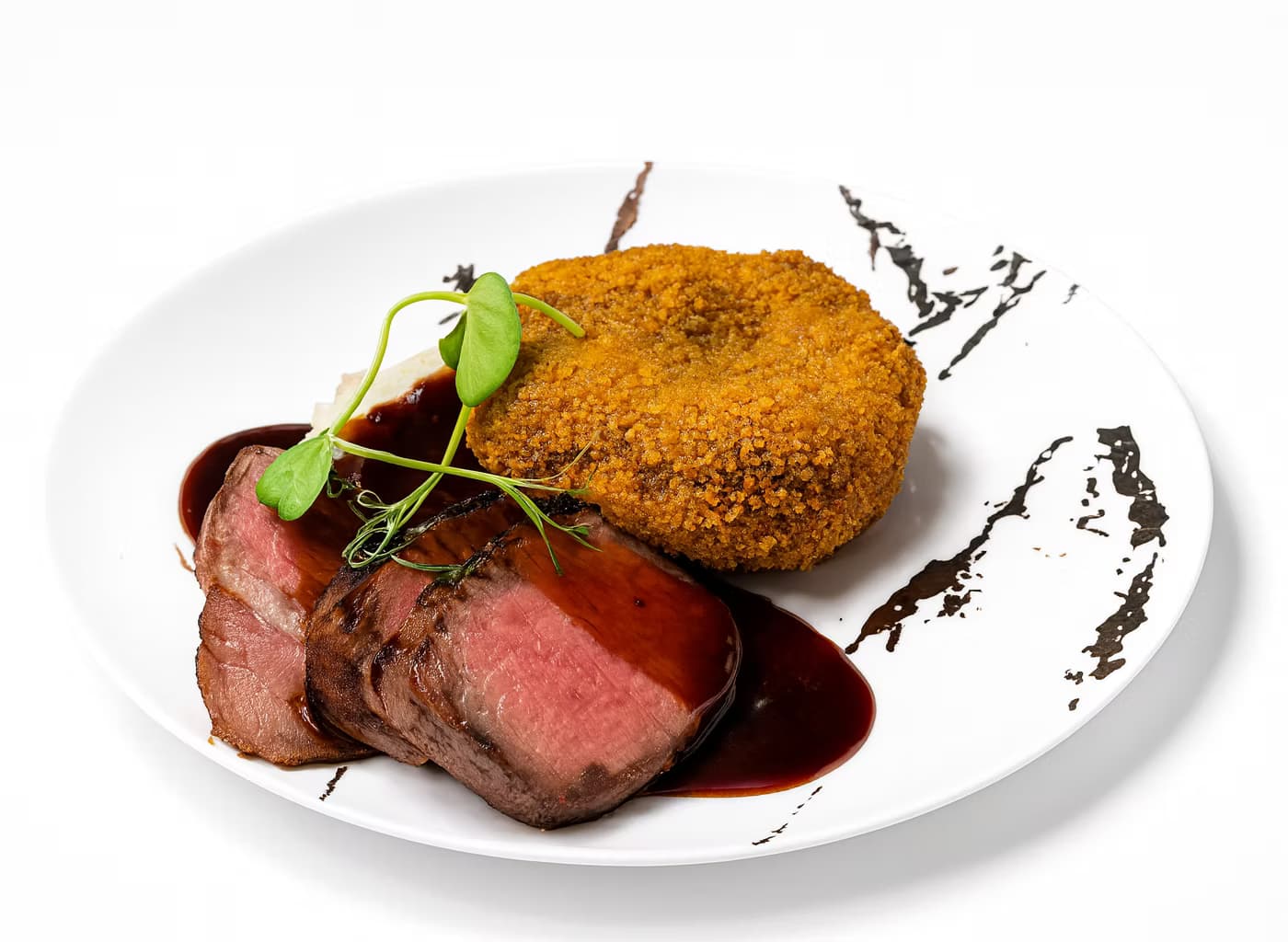 Beef fillet with croquette