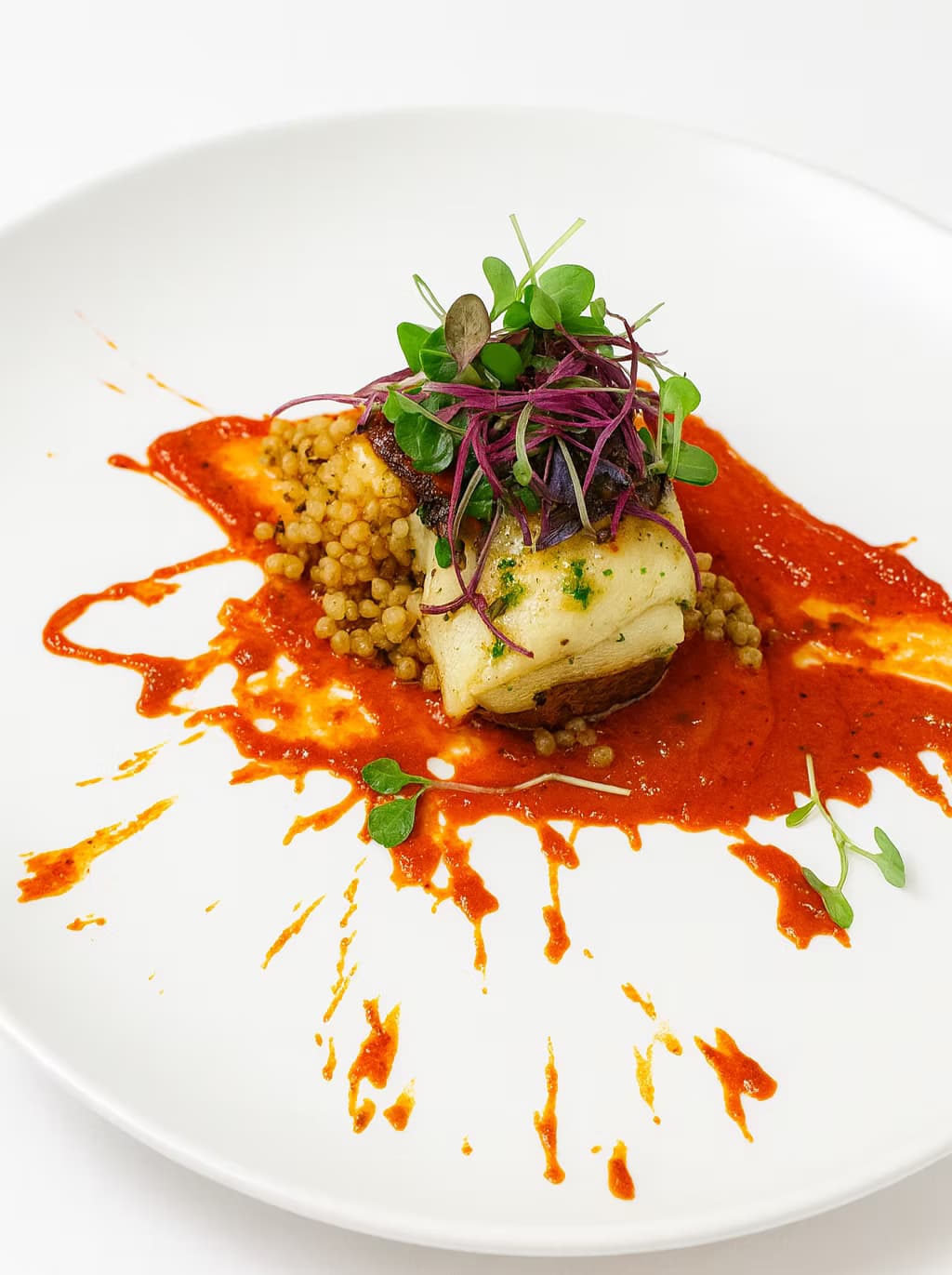 Signature plated dish